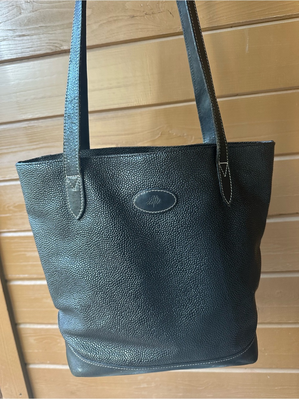 Mulberry Black Pebbled Leather Shoulder Bag